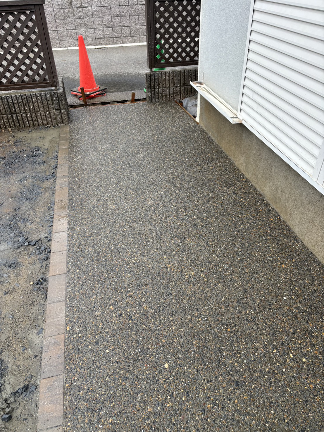 洗い出しコンクリート打ち